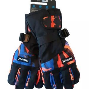 Hurley Snow, Ski or Snowboarding Gloves Water Resistant MULTI-COLOR L/XL